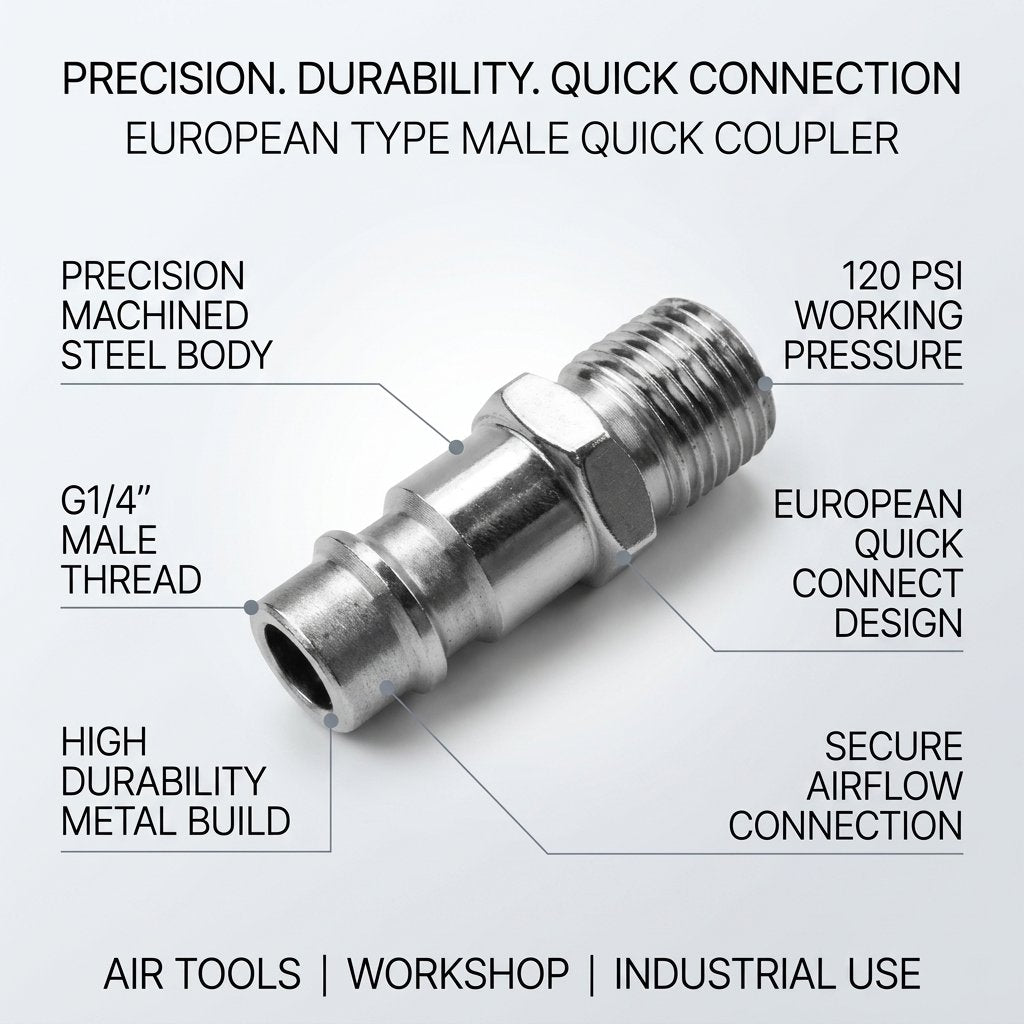 Quick Coupler MALE (European type) Wokin Brand - BAS Kuwait Bab Al Saif 