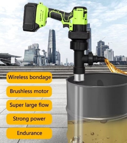 Rechargeable Lithium Oil Pump Diesel Barrel Pump - 800W High-Power Portable Electric Fuel Pump – BAS Kuwait Bab Al Saif 