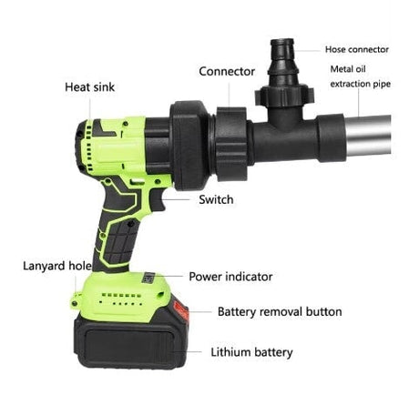 Rechargeable Lithium Oil Pump Diesel Barrel Pump - 800W High-Power Portable Electric Fuel Pump – BAS Kuwait Bab Al Saif 