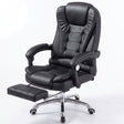 Reclining office chair with 7 point massage and extended leg rest - BAS Kuwait