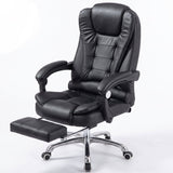 Reclining office chair with 7 point massage and extended leg rest - BAS Kuwait