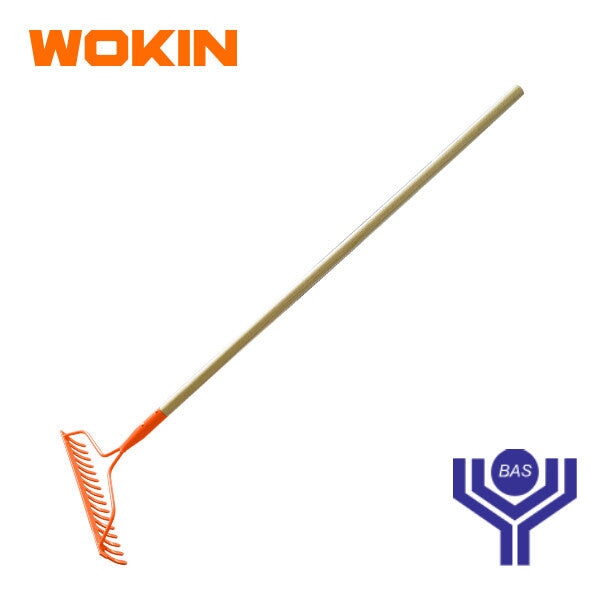 Rigid Wood Garden Rake Wokin Brand - BAS Kuwait Bab Al Saif Standard 120 Cm 