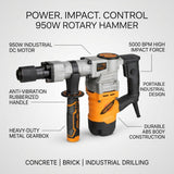 Rotary Hammer 950W DINGQI BRAND - BAS Kuwait Bab Al Saif 