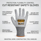 Safety Gloves Cut Resistant DINGQI BRAND - BAS Kuwait Bab Al Saif 