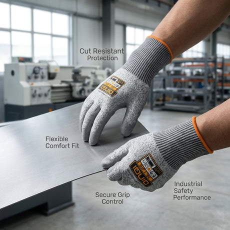 Safety Gloves Cut Resistant DINGQI BRAND - BAS Kuwait Bab Al Saif 