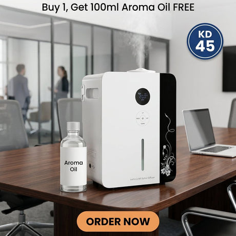 Scent Diffuser + 100ml Aroma Oil Free - BAS Kuwait Bab Al Saif 