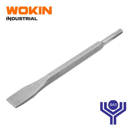 SDS Plus Flat Chisel Wokin Brand Industrial - BAS Kuwait Bab Al Saif Standard 14 X 250 X 20Mm 