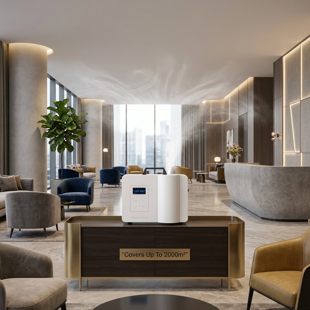 Smart Aroma Diffuser 2000ml WiFi App Control – 2000m² Coverage - BAS Kuwait Bab Al Saif 