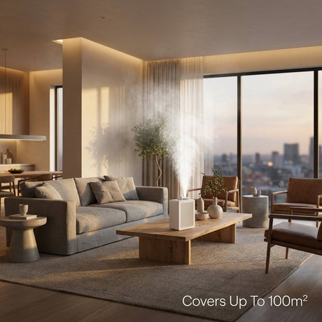 Smart Aroma Diffuser 200ml Bluetooth App Control 100m² - BAS Kuwait Bab Al Saif 