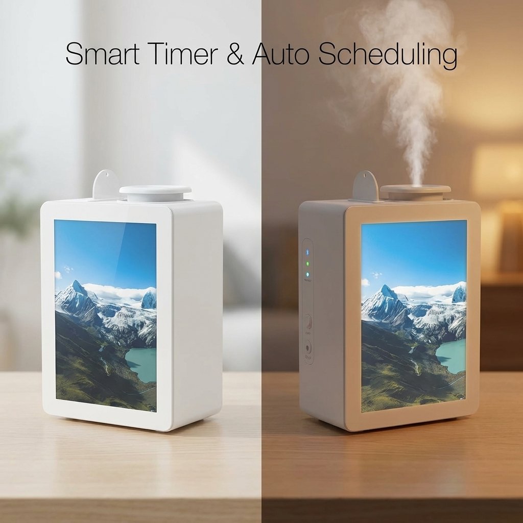 Smart Aroma Diffuser 200ml Bluetooth App Control 100m² - BAS Kuwait Bab Al Saif 