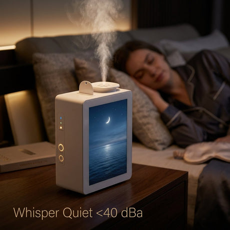 Smart Aroma Diffuser 200ml Bluetooth App Control 100m² - BAS Kuwait Bab Al Saif 