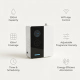 Smart Aroma Diffuser 200ml WiFi App Control – 100m² Coverage - BAS Kuwait Bab Al Saif 