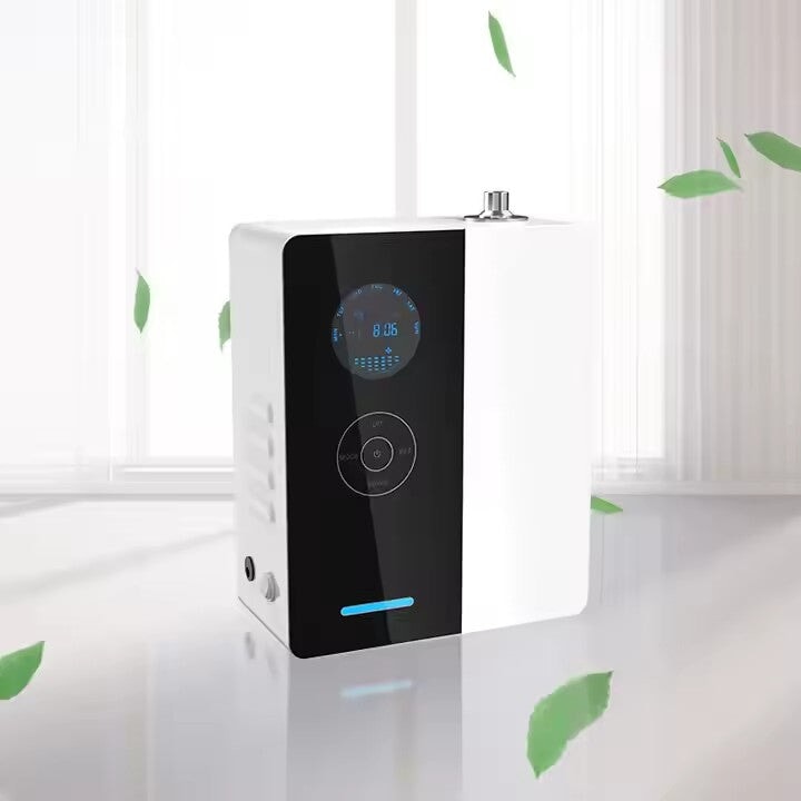 Smart Aroma Diffuser 200ml WiFi App Control – 100m² Coverage - BAS Kuwait Bab Al Saif 