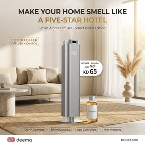 Smart Aroma Diffuser Floor Standing 700m2 + 500ml Oil Bab Al Saif 