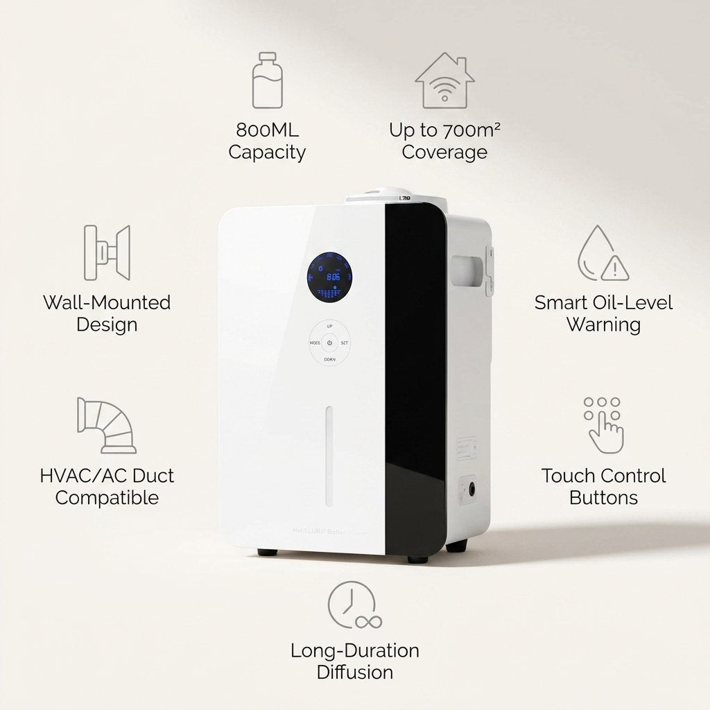 Smart Aroma Diffuser WiFi App Control | 800ml & 1000ml - BAS Kuwait Bab Al Saif 