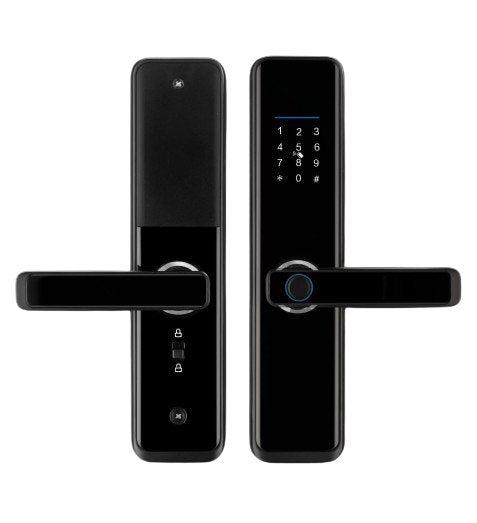 Smart Lock A270 - Keyless Entry - Fingerprint, Pass code, key card, Mobile App (Wifi ) - BAS Kuwait Bab Al Saif Standard Without Fitting 