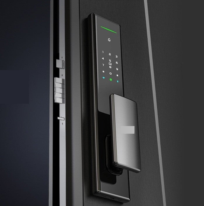 Smart Lock A5 - Keyless Entry - Fingerprint, Pass code, key card, Mobile App (Bluetooth) - BAS Kuwait Bab Al Saif Standard Without Fitting 