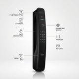Smart Lock A9pro - Keyless Entry - Face & Palm Recognition, Fingerprint, Pass code, key card, Mobile App (Wifi), Video Intercom System - BAS Kuwait Bab Al Saif 