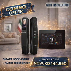 Smart Lock A9PRO + Smart WiFi Thermostat Combo – BAS Kuwait