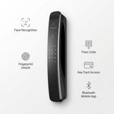 Smart Lock A9x - Keyless Entry - Face recognition, Fingerprint, Pass code, key card, Mobile App (Bluetooth) - BAS Kuwait Bab Al Saif 