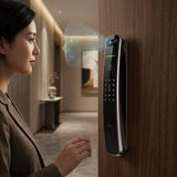 Smart Lock A9x - Keyless Entry - Face recognition, Fingerprint, Pass code, key card, Mobile App (Bluetooth) - BAS Kuwait Bab Al Saif 