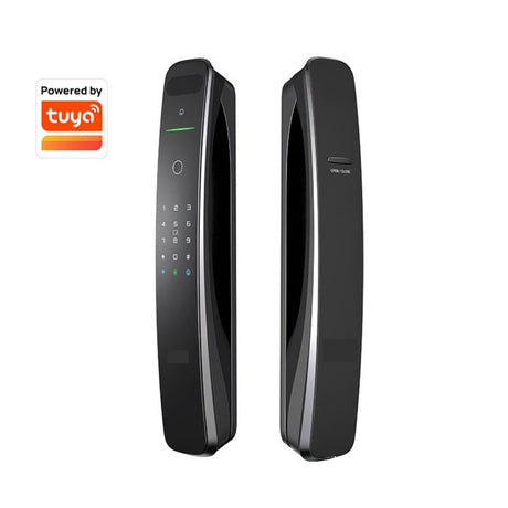 Smart Lock A9x - Keyless Entry - Face recognition, Fingerprint, Pass code, key card, Mobile App (Bluetooth) - BAS Kuwait Bab Al Saif Standard Without Fitting 
