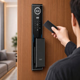 Smart Lock F11 - Keyless Entry - Face Recognition , Fingerprint, Pass code, key card, Mobile App Rechargeable Battery - BAS Kuwait Bab Al Saif 