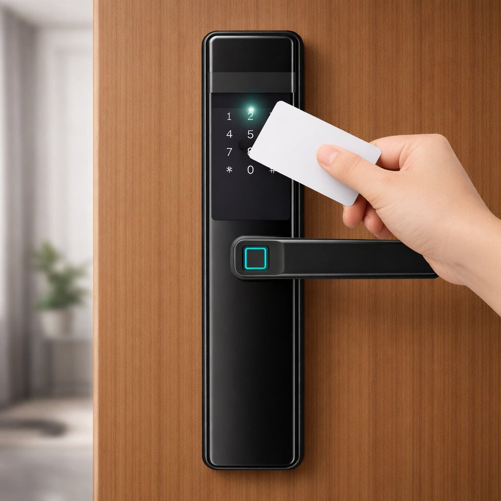 Smart Lock F11s - Keyless Entry - Fingerprint, Pass code, key card, Mobile App (Wifi ) - BAS Kuwait Bab Al Saif 