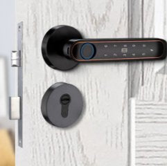 Smart Lock f22 - Keyless Entry - Fingerprint, Pass code, key card, Mobile App - BAS Kuwait Bab Al Saif 
