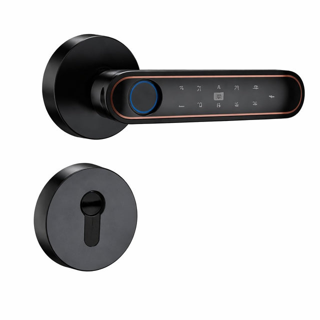 Smart Lock f22 - Keyless Entry - Fingerprint, Pass code, key card, Mobile App - BAS Kuwait Bab Al Saif 