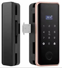Smart Lock For Glass Door - Keyless Entry - Fingerprint, Pass code, key card, Mobile App (Wifi) - BAS Kuwait