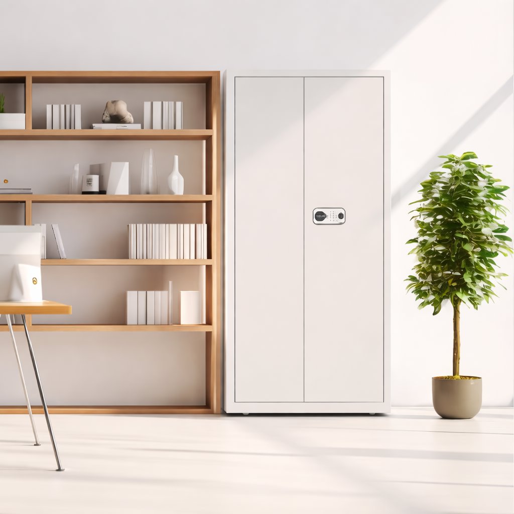 Smart Lock For Steel Cabinet With Password And Fingerprint - BAS Kuwait Bab Al Saif 