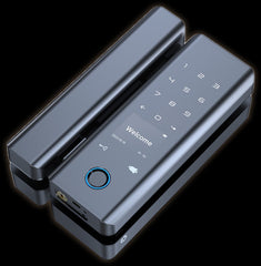 Smart Lock G22 For Glass Door - Keyless Entry - Fingerprint, Pass code, key card, Mobile App (Wifi) - BAS Kuwait