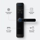 Smart Lock H03 - Keyless Entry - Fingerprint, Pass code, key card, Mobile App (Wifi ) - BAS Kuwait Bab Al Saif 
