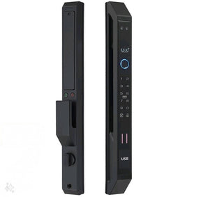 Smart Lock J04 - Keyless Entry - Face Recognition, Fingerprint, Pass code, key card, Mobile App (Wifi) Rechargeable Battery - BAS Kuwait Bab Al Saif Standard Without Fitting 