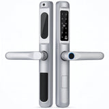 Smart Lock K9 - Keyless Entry - Fingerprint, Pass code, key card, Mobile App (Wifi) - BAS Kuwait Bab Al Saif Silver Without Fitting 