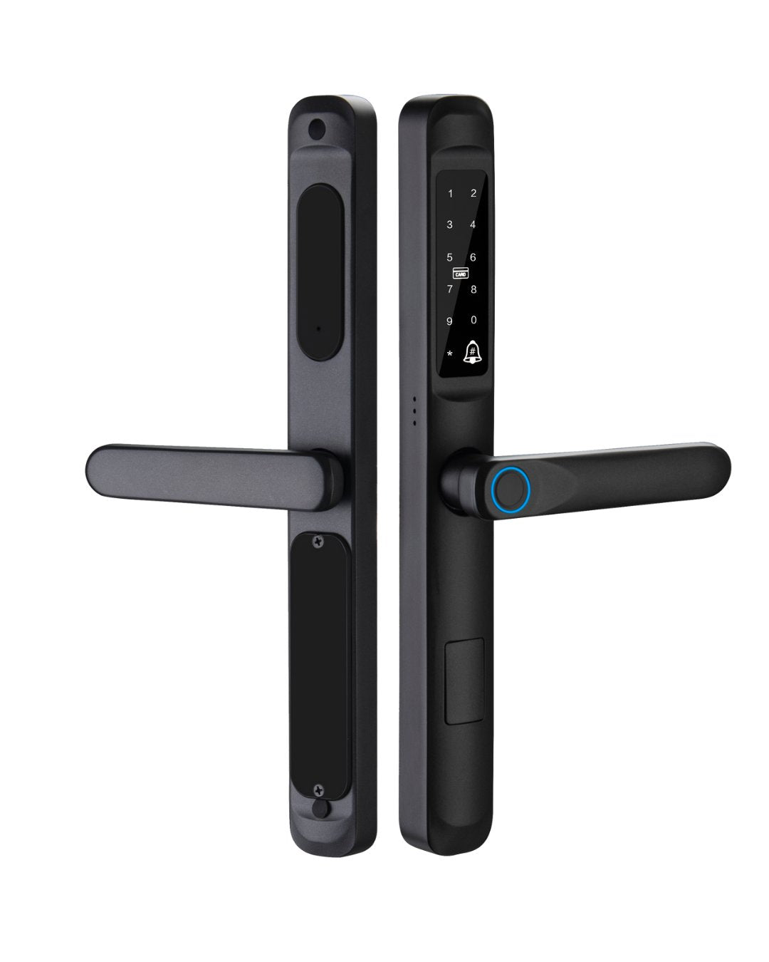 Smart Lock K9 - Keyless Entry - Fingerprint, Pass code, key card, Mobile App (Wifi) - BAS Kuwait Bab Al Saif Standard Without Fitting 