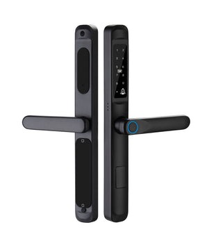 Smart Lock K9 - Keyless Entry - Fingerprint, Pass code, key card, Mobile App (Wifi) - BAS Kuwait Bab Al Saif Standard Without Fitting 