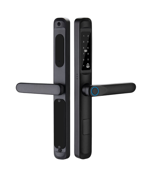 Smart Lock K9 - Keyless Entry - Fingerprint, Pass code, key card, Mobile App (Wifi) - BAS Kuwait Bab Al Saif Standard Without Fitting 