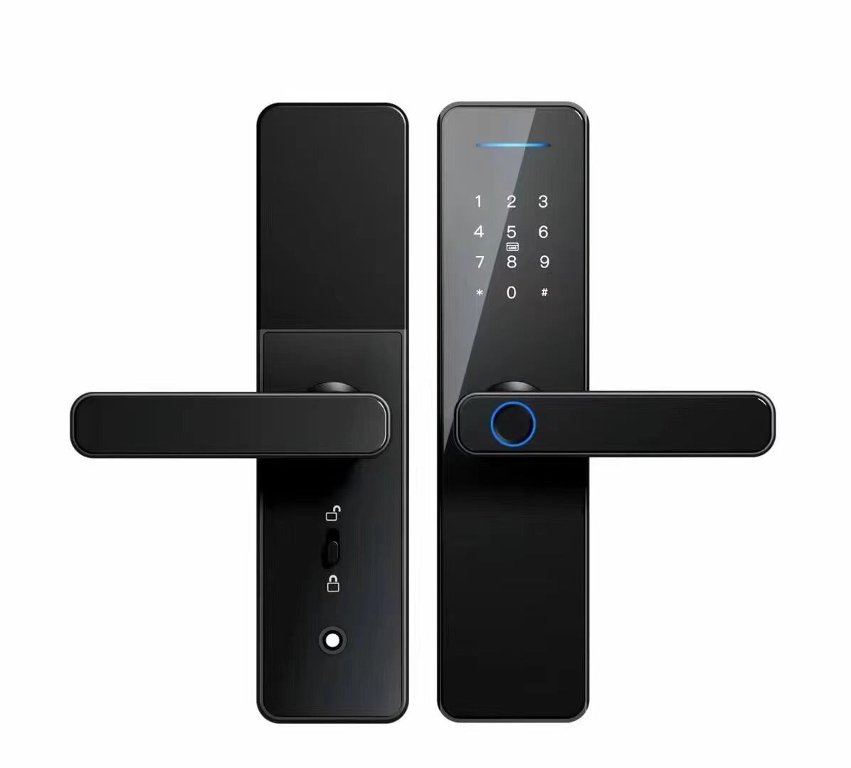 Smart Lock QL811 - Keyless Entry - Fingerprint, Pass code, key card, Mobile App - BAS Kuwait Bab Al Saif 