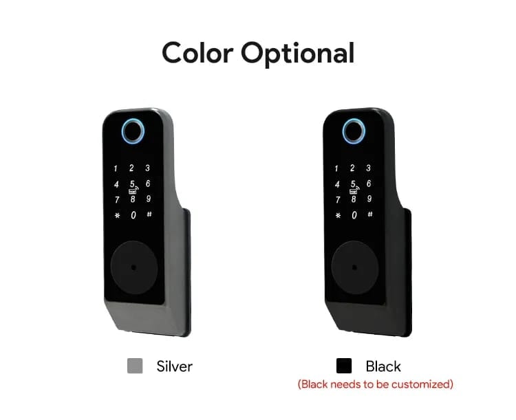 Smart Lock R06 Rim Lock - Keyless Entry - Fingerprint, Pass code, key card, Mobile App (Bluetooth) - BAS Kuwait Bab Al Saif 