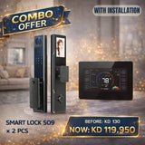 Smart Lock S09 + Smart WiFi Thermostat Combo – BAS Kuwait Bab Al Saif Smart Lock S09 + Smart Thermostat [With Installation] 