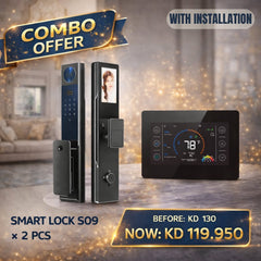 Smart Lock S09 + Smart WiFi Thermostat Combo – BAS Kuwait