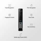 Smart Lock S61 - Keyless Entry - Face & Palm Recognition, Fingerprint, Pass code, key card, Mobile App (Wifi) - BAS Kuwait Bab Al Saif 