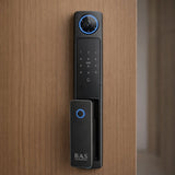 Smart Lock V9 - Keyless Entry - Face & Palm Recognition, Fingerprint, Pass code, key card, Mobile App (Wifi), Video Intercom System - BAS Kuwait Bab Al Saif 