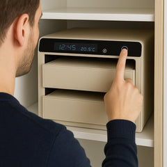 Smart Safe Locker Secure Electronic With Fingerprint And Passcode Drawer Safe - BAS Kuwait