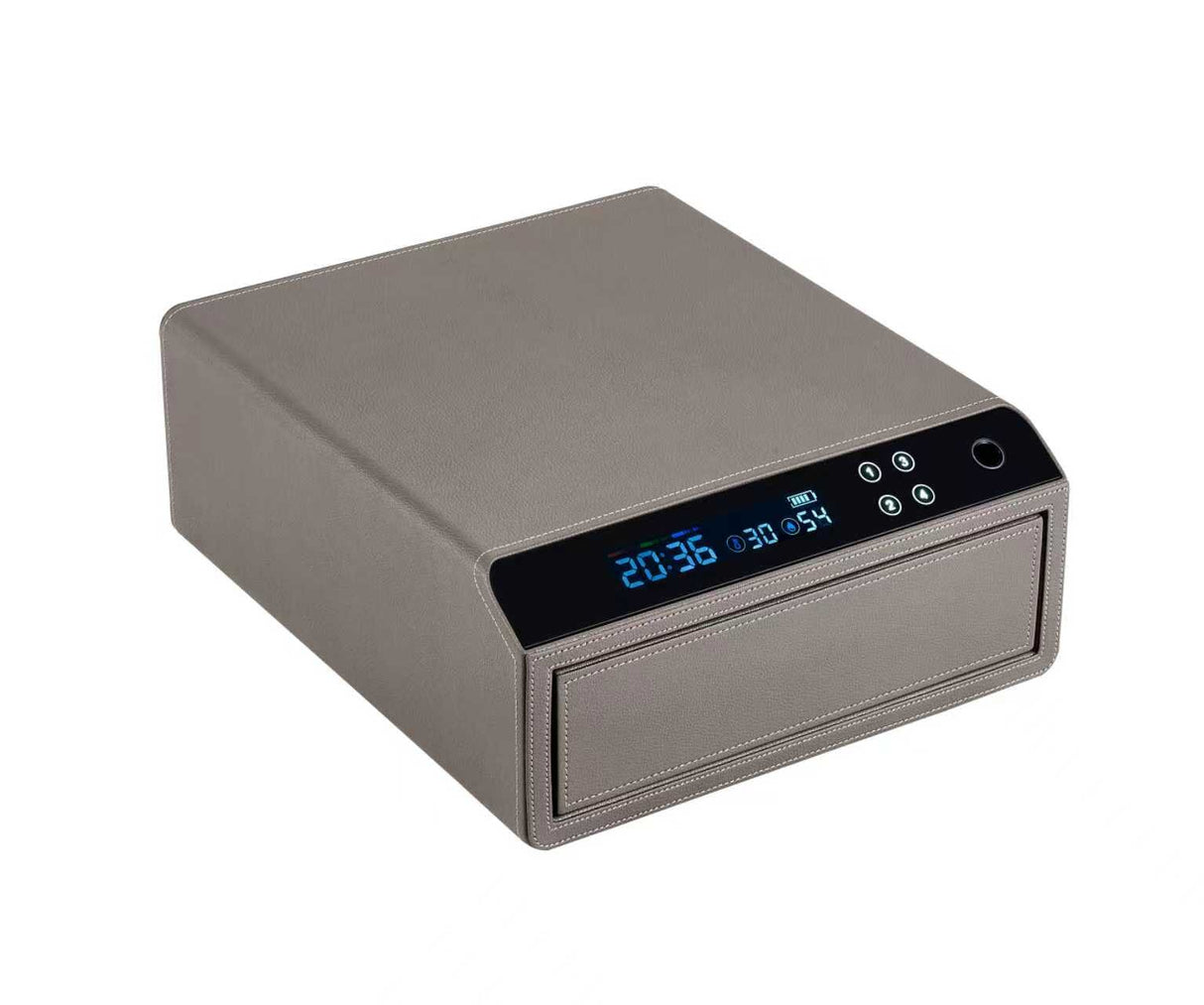Smart Safe Locker Secure Electronic With Fingerprint And Passcode Drawer Safe - BAS Kuwait Bab Al Saif Gray 1 drawer - H 15 x W 40 x D 35 cm 