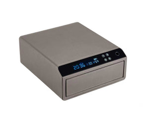 Smart Safe Locker Secure Electronic With Fingerprint And Passcode Drawer Safe - BAS Kuwait Bab Al Saif Gray 1 drawer - H 15 x W 40 x D 35 cm 