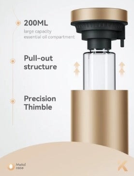 Smart Scent Aroma Diffuser 200ml Large Electric – Waterless Essential Oil Air Diffuser for home, Office, Hotel - BAS Kuwait Bab Al Saif 