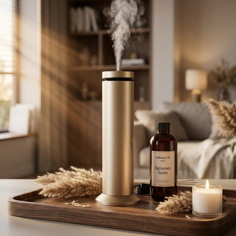 Smart Scent Aroma Diffuser Bundle – 200ml Diffuser + 200ml Oil - BAS Kuwait Bab Al Saif Diffuser + 200ML oil 